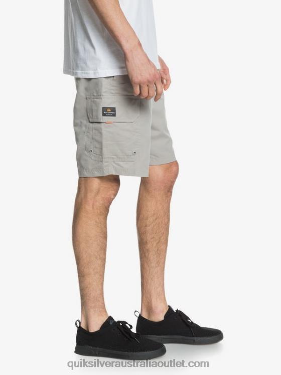 Quiksilver Men Waterman Maldive 20 Cargo Shorts H2N4B1728 flint gray