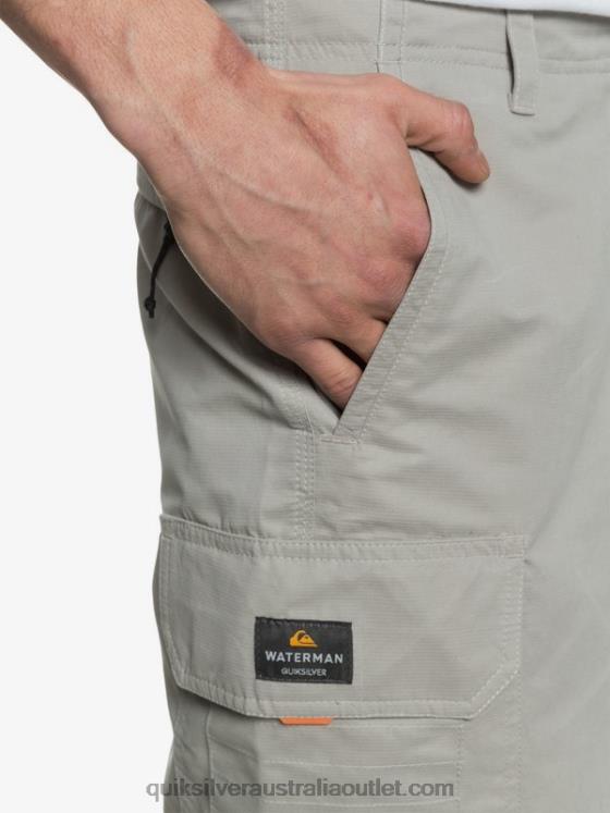 Quiksilver Men Waterman Maldive 20 Cargo Shorts H2N4B1728 flint gray