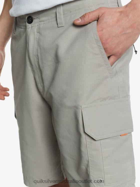 Quiksilver Men Waterman Maldive 20 Cargo Shorts H2N4B1728 flint gray