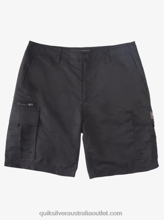 Quiksilver Men Waterman Maldive Atoll Cargo 20 Shorts H2N4B785 black