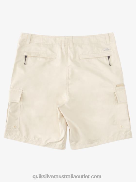 Quiksilver Men Waterman Maldive Atoll Cargo 20 Shorts H2N4B786 brown rice