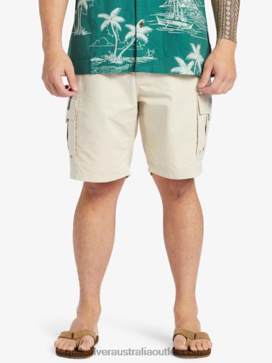 Quiksilver Men Waterman Maldive Atoll Cargo 20 Shorts H2N4B786 brown rice