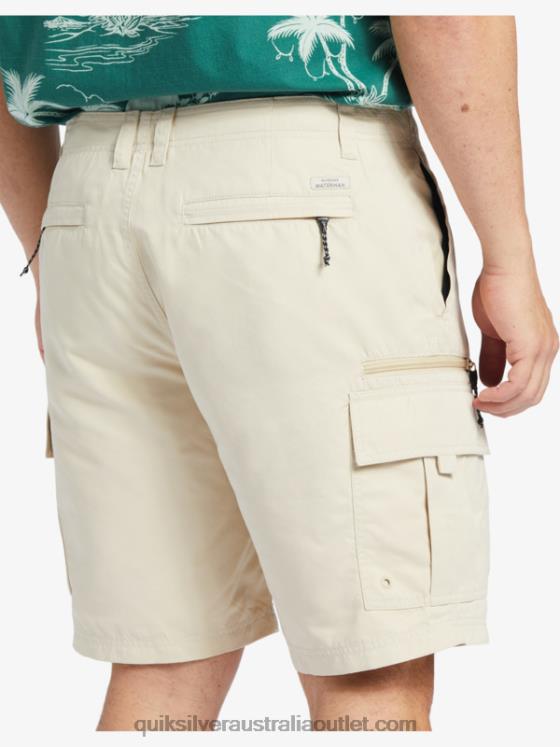 Quiksilver Men Waterman Maldive Atoll Cargo 20 Shorts H2N4B786 brown rice