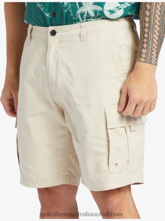Quiksilver Men Waterman Maldive Atoll Cargo 20 Shorts H2N4B786 brown rice