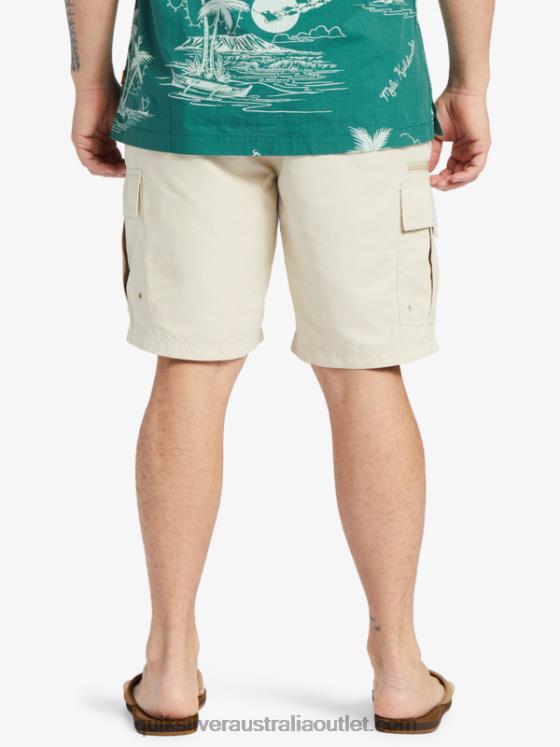 Quiksilver Men Waterman Maldive Atoll Cargo 20 Shorts H2N4B786 brown rice