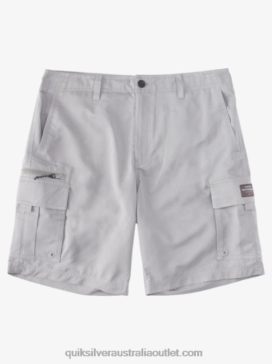Quiksilver Men Waterman Maldive Atoll Cargo 20 Shorts H2N4B788 sharkskin