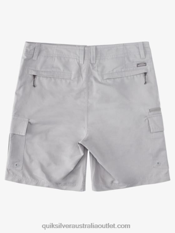 Quiksilver Men Waterman Maldive Atoll Cargo 20 Shorts H2N4B788 sharkskin