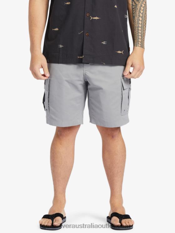 Quiksilver Men Waterman Maldive Atoll Cargo 20 Shorts H2N4B788 sharkskin