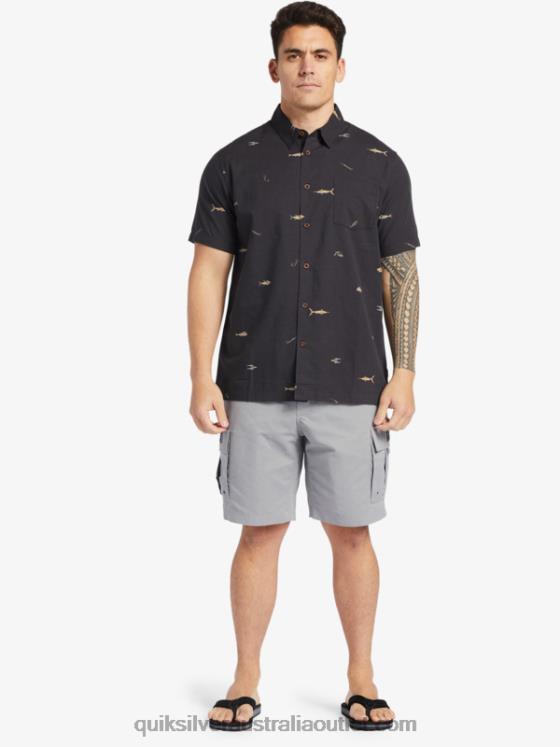 Quiksilver Men Waterman Maldive Atoll Cargo 20 Shorts H2N4B788 sharkskin