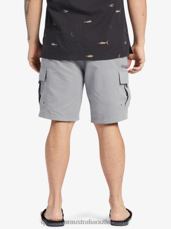 Quiksilver Men Waterman Maldive Atoll Cargo 20 Shorts H2N4B788 sharkskin