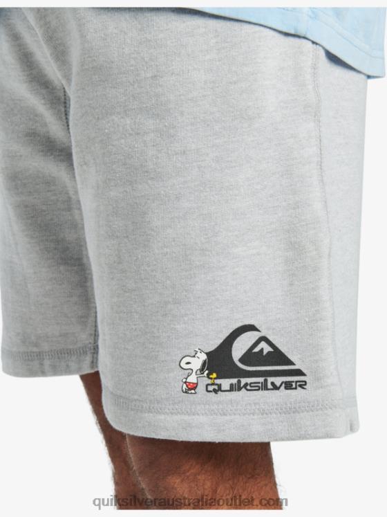 Quiksilver x Peanuts Men Local Legends Shorts H2N4B1882 athletic heather