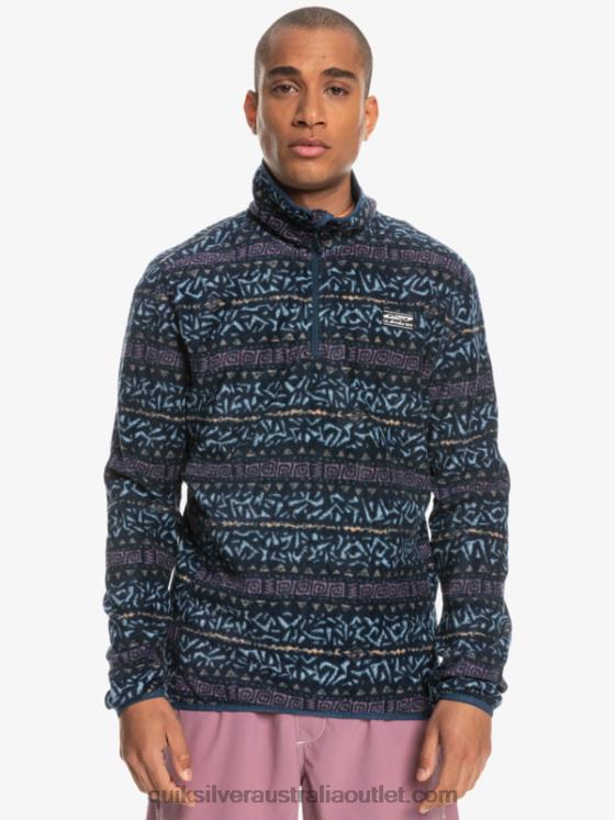 Quiksilver Men Aker Quarter Fleece Sweater H2N4B1878 dusty orchid nordic channel
