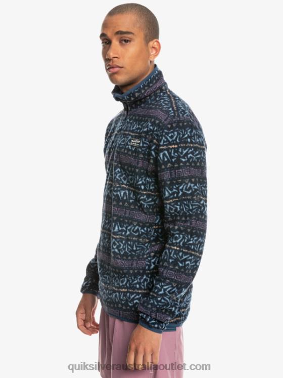Quiksilver Men Aker Quarter Fleece Sweater H2N4B1878 dusty orchid nordic channel