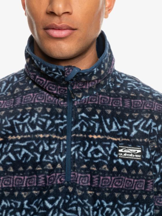 Quiksilver Men Aker Quarter Fleece Sweater H2N4B1878 dusty orchid nordic channel