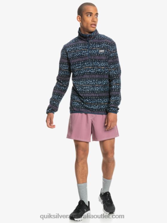 Quiksilver Men Aker Quarter Fleece Sweater H2N4B1878 dusty orchid nordic channel