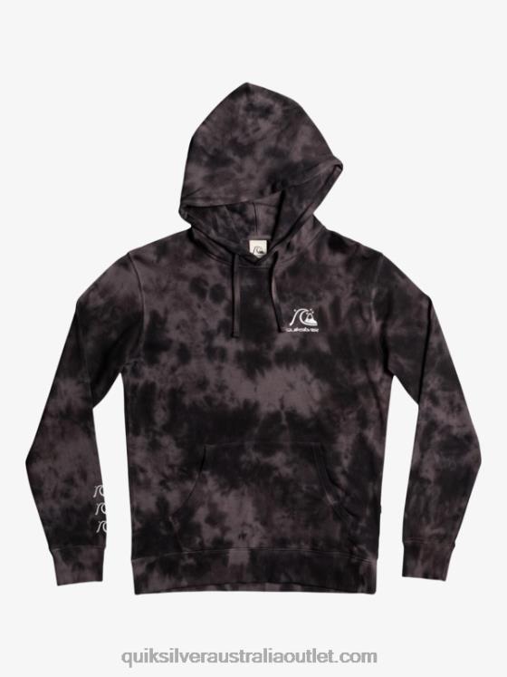 Quiksilver Men Cloudy Tie-Dye Hoodie H2N4B1503 black cloudy tie dye