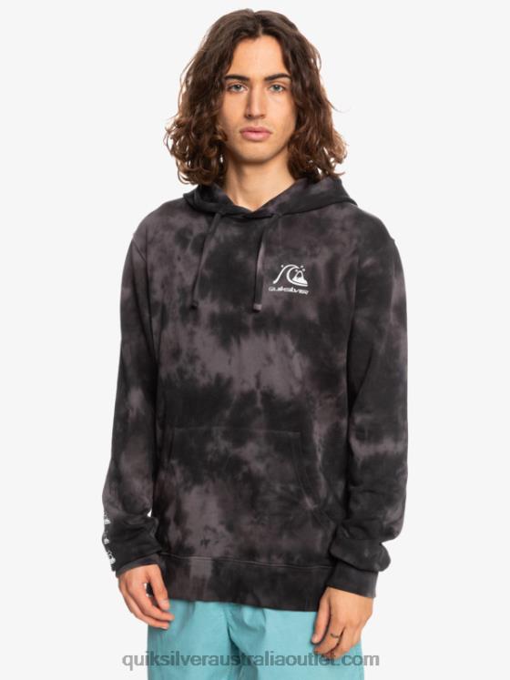 Quiksilver Men Cloudy Tie-Dye Hoodie H2N4B1503 black cloudy tie dye