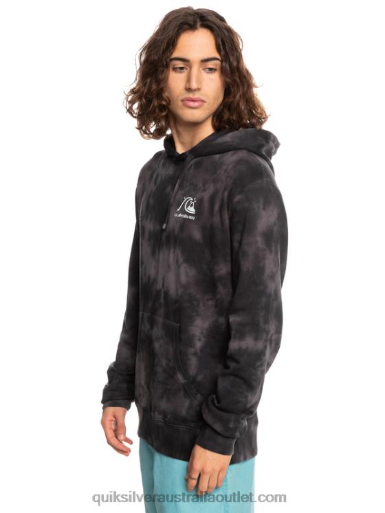 Quiksilver Men Cloudy Tie-Dye Hoodie H2N4B1503 black cloudy tie dye