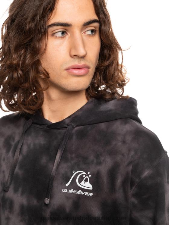 Quiksilver Men Cloudy Tie-Dye Hoodie H2N4B1503 black cloudy tie dye