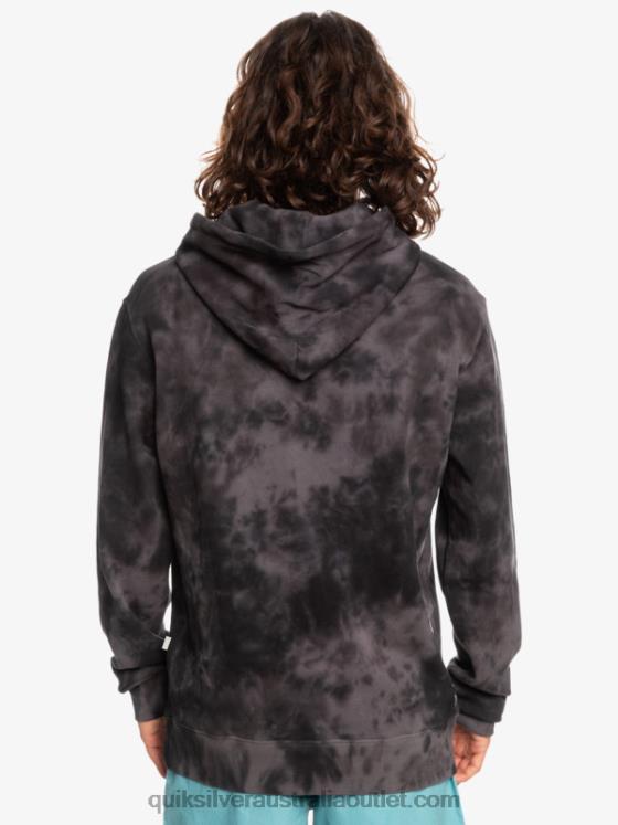 Quiksilver Men Cloudy Tie-Dye Hoodie H2N4B1503 black cloudy tie dye