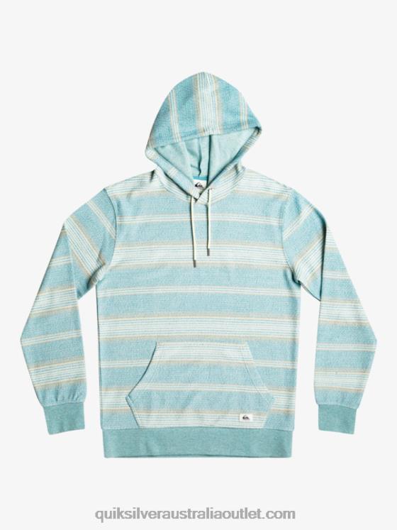 Quiksilver Men Great Otway Hoodie H2N4B581 brittany blue otway stripe