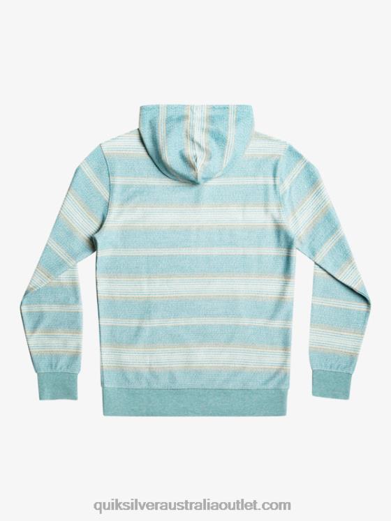 Quiksilver Men Great Otway Hoodie H2N4B581 brittany blue otway stripe
