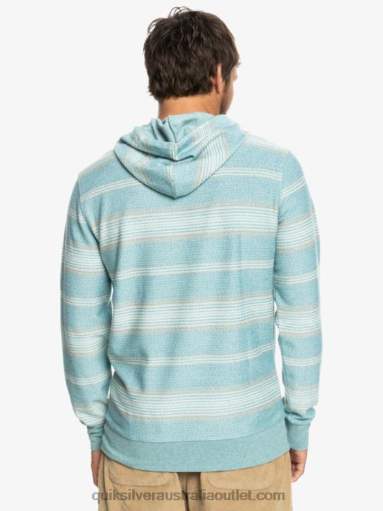 Quiksilver Men Great Otway Hoodie H2N4B581 brittany blue otway stripe