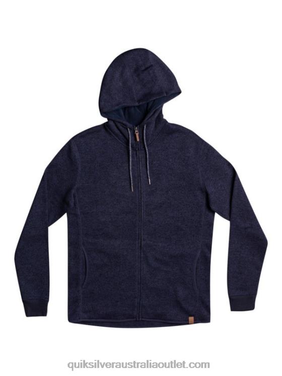 Quiksilver Men Keller Zip-Up Hoodie H2N4B1478 parisian night