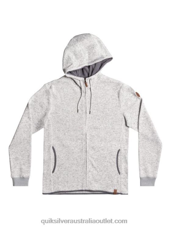 Quiksilver Men Keller Zip-Up Hoodie H2N4B1479 light grey heather