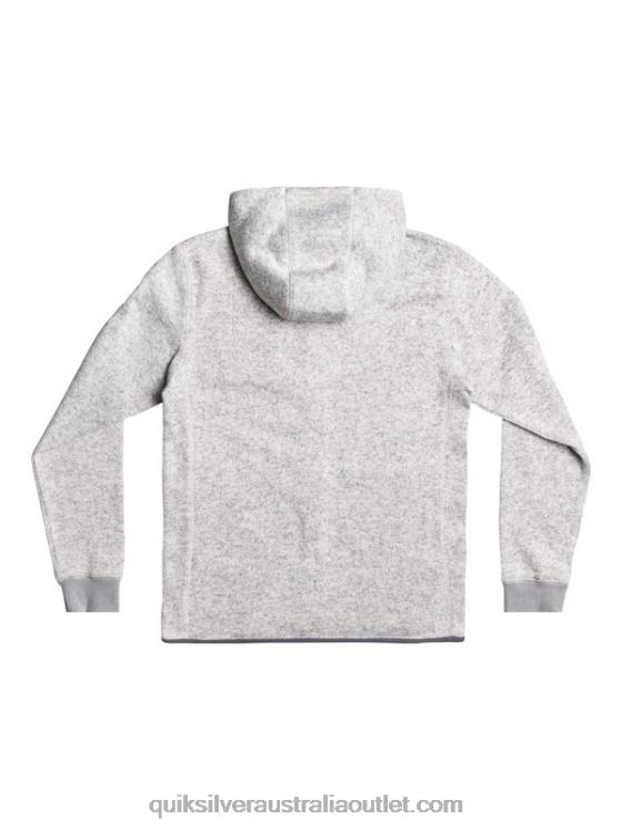 Quiksilver Men Keller Zip-Up Hoodie H2N4B1479 light grey heather