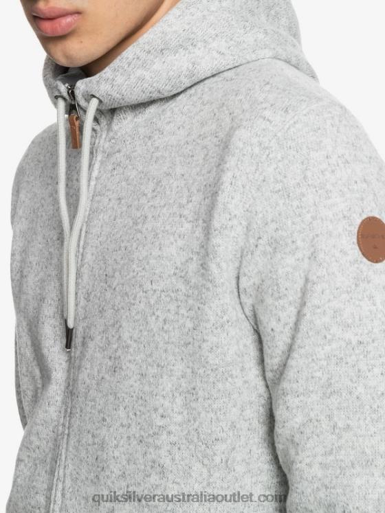 Quiksilver Men Keller Zip-Up Hoodie H2N4B1479 light grey heather