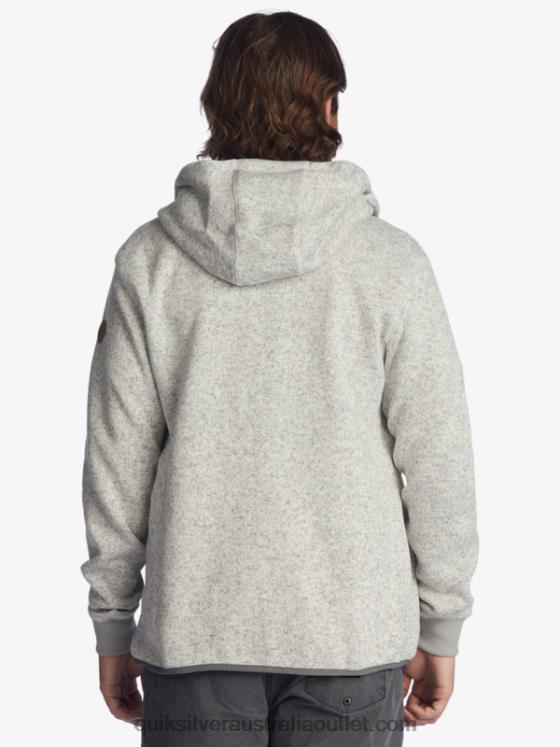 Quiksilver Men Keller Zip-Up Hoodie H2N4B1479 light grey heather