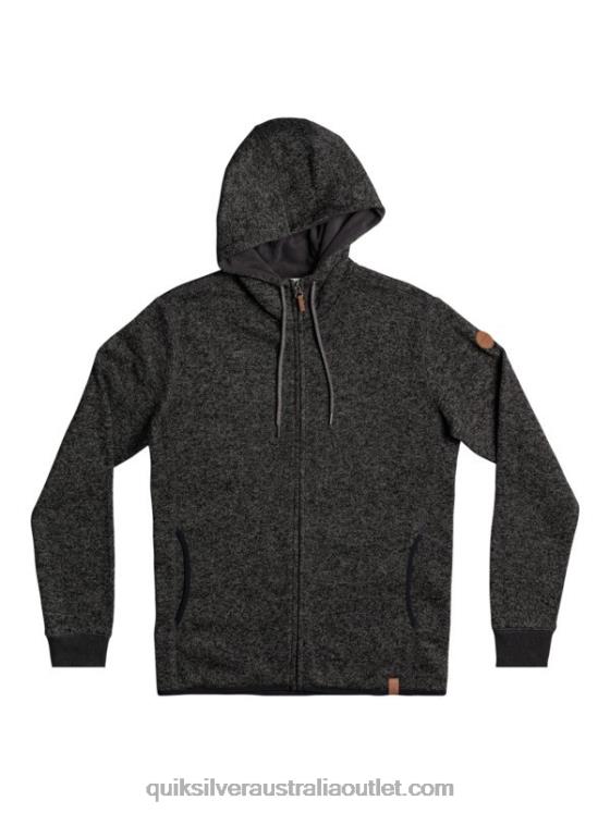 Quiksilver Men Keller Zip-Up Hoodie H2N4B1480 dark grey heather