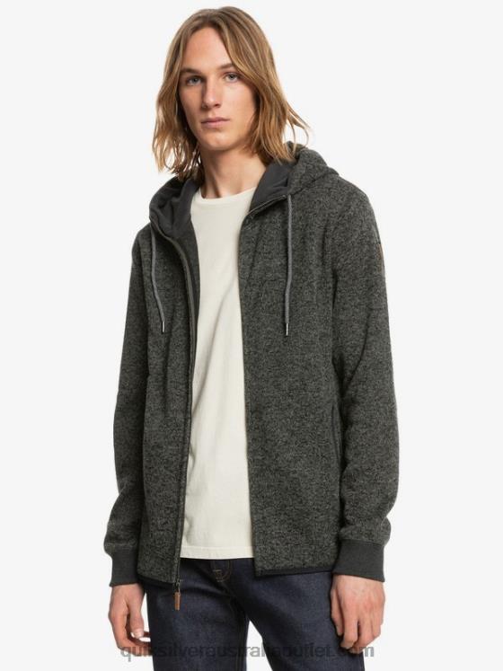 Quiksilver Men Keller Zip-Up Hoodie H2N4B1480 dark grey heather