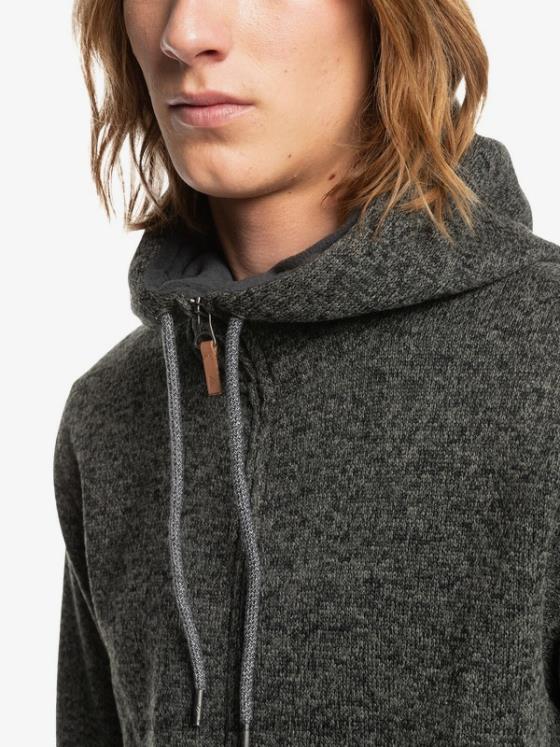 Quiksilver Men Keller Zip-Up Hoodie H2N4B1480 dark grey heather