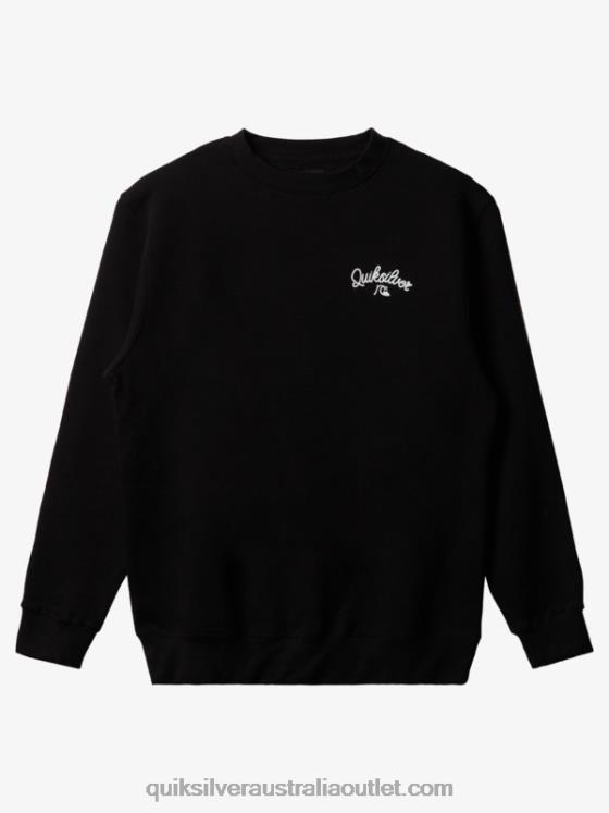 Quiksilver Men New Estate Crewneck Sweatshirt H2N4B1802 black