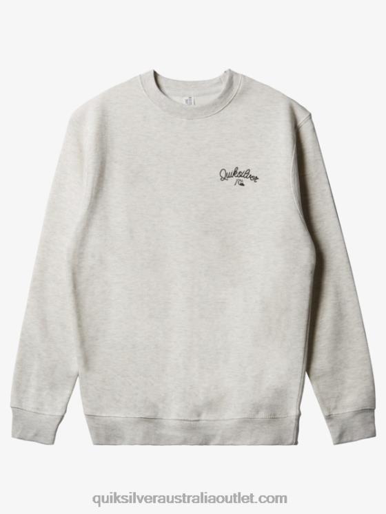 Quiksilver Men New Estate Crewneck Sweatshirt H2N4B1803 oatmeal heather