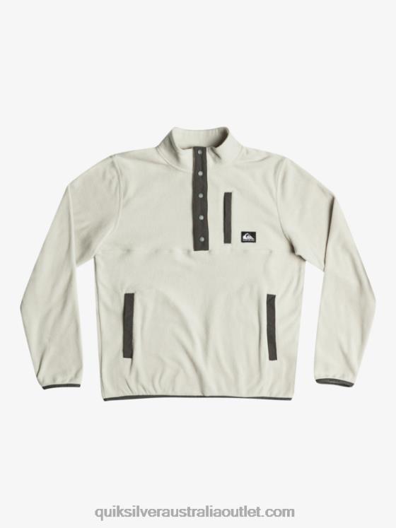 Quiksilver Men No Destination Snap Fleece Pullover H2N4B1039 gray violet