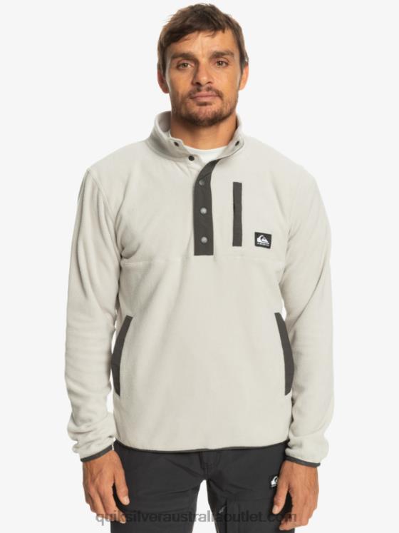 Quiksilver Men No Destination Snap Fleece Pullover H2N4B1039 gray violet