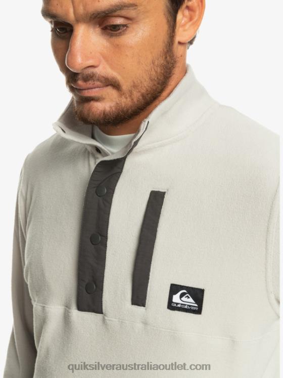 Quiksilver Men No Destination Snap Fleece Pullover H2N4B1039 gray violet