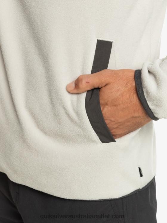 Quiksilver Men No Destination Snap Fleece Pullover H2N4B1039 gray violet