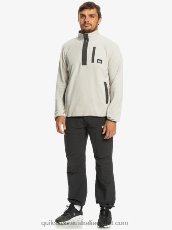 Quiksilver Men No Destination Snap Fleece Pullover H2N4B1039 gray violet