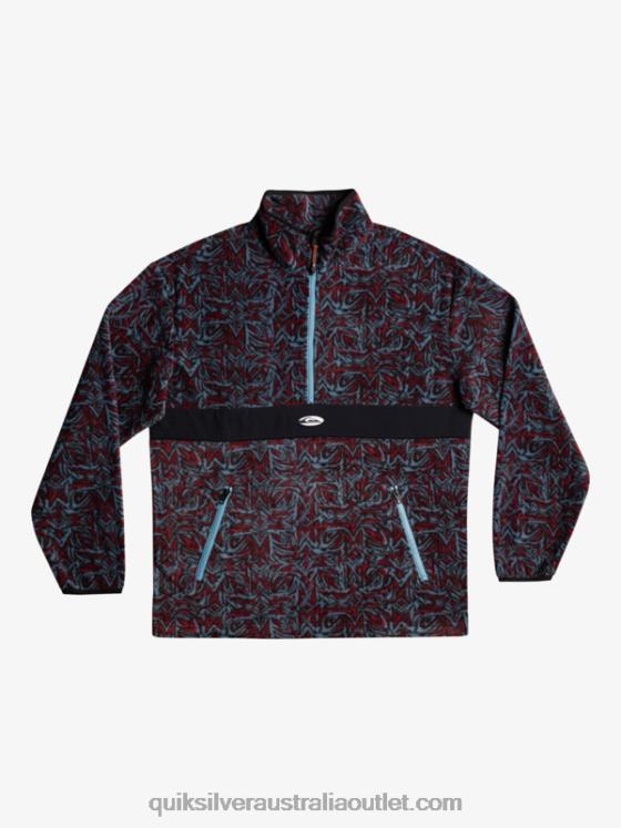 Quiksilver Men Saturn Half Zip Fleece H2N4B1562 provencial blue saturn