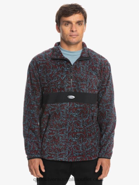 Quiksilver Men Saturn Half Zip Fleece H2N4B1562 provencial blue saturn