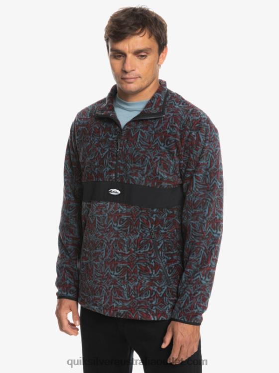 Quiksilver Men Saturn Half Zip Fleece H2N4B1562 provencial blue saturn