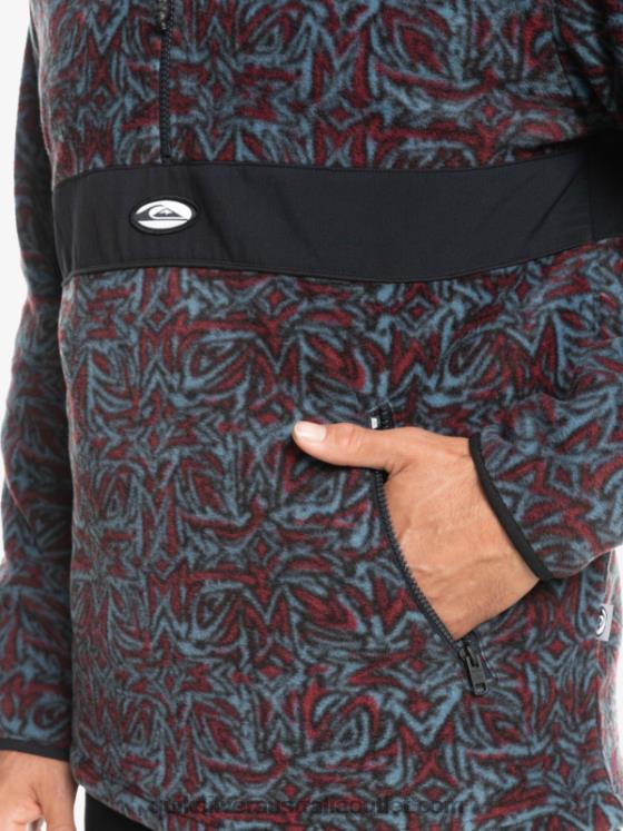 Quiksilver Men Saturn Half Zip Fleece H2N4B1562 provencial blue saturn