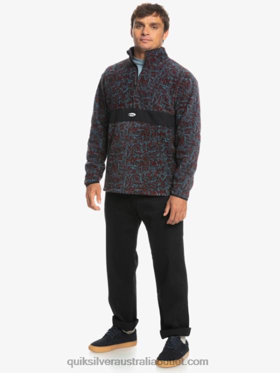 Quiksilver Men Saturn Half Zip Fleece H2N4B1562 provencial blue saturn