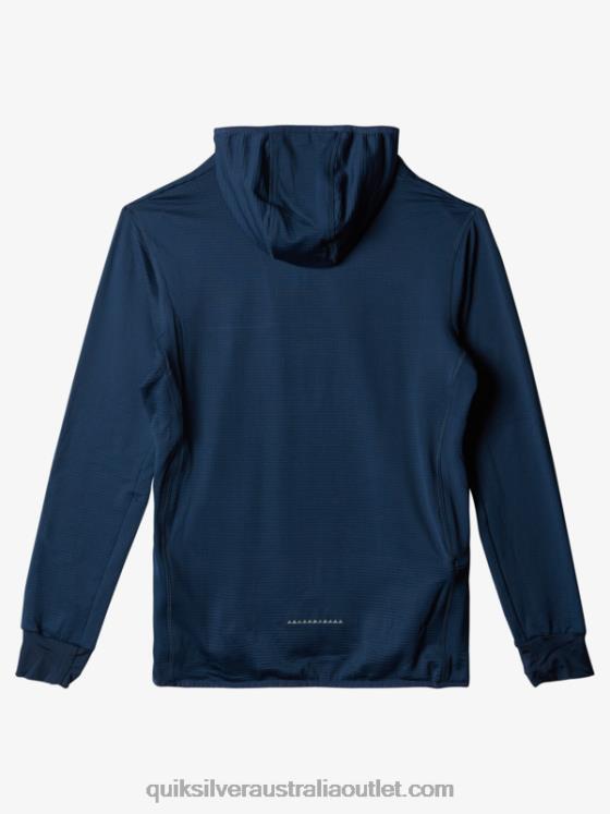 Quiksilver Men Steep Point Quarter-Zip Fleece Hoodie H2N4B1873 insignia blue