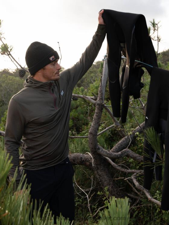 Quiksilver Men Steep Point Quarter-Zip Fleece Hoodie H2N4B1874 grape leaf