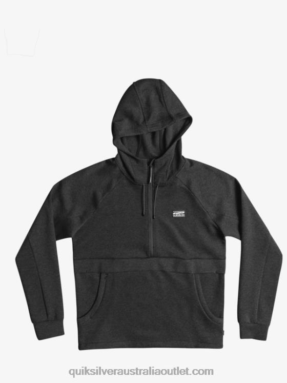 Quiksilver Men Step Off Half-Zip Hoodie H2N4B1370 phantom heather